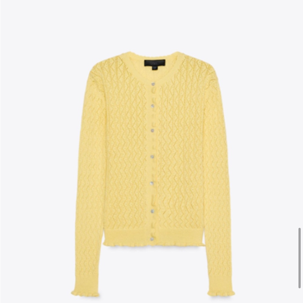 Zara Yellow Women's Cardigan